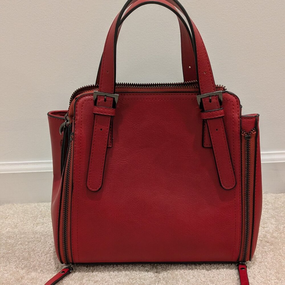 Red handbag